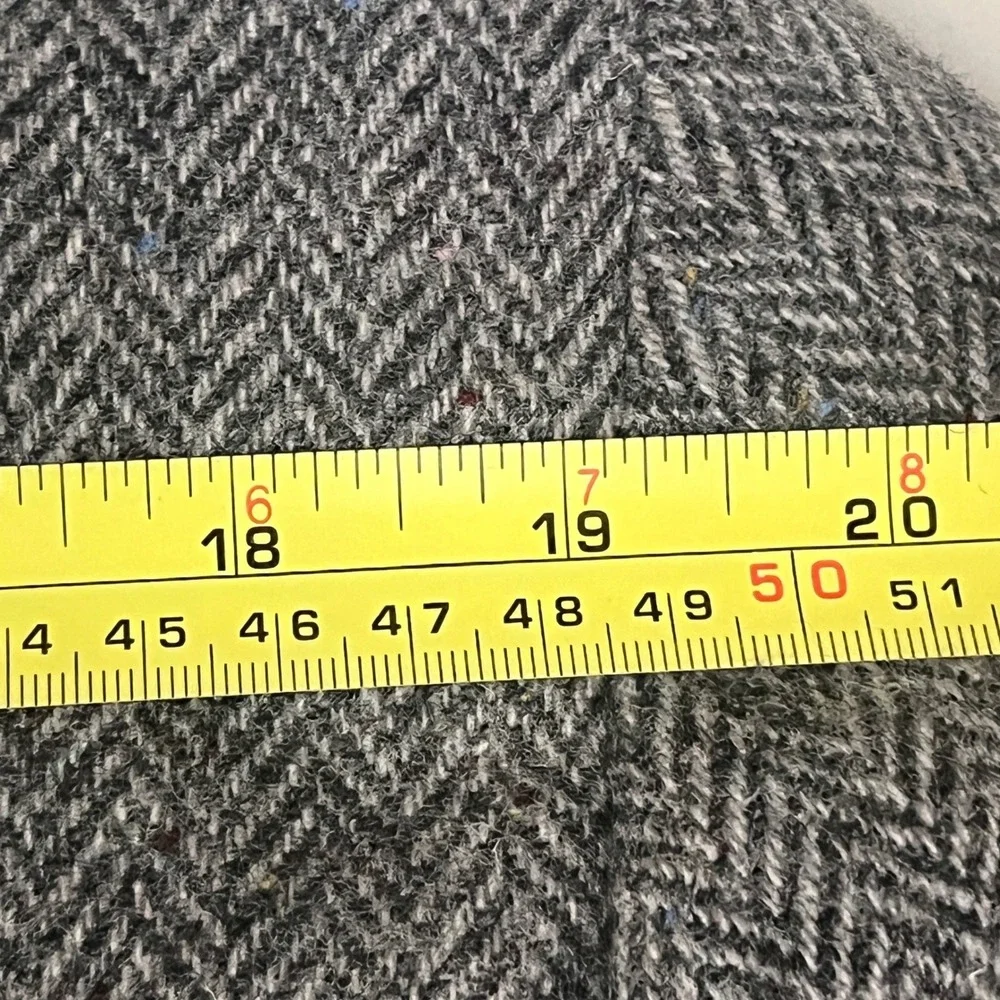 Farah Mens 42R Grey Herringbone Wool Sport Coat‎ Blazer Jacket Academia Heritage